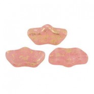 Les perles par Puca® Delos kralen Dark pink opal splash 71500/94401